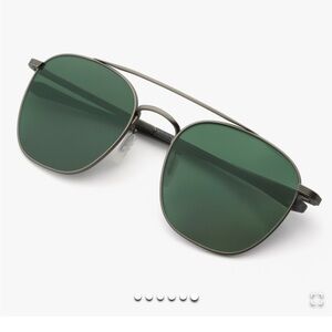 KREWE Audubon polarized Matte Gunmetal Titanium Sunglasses, unisex